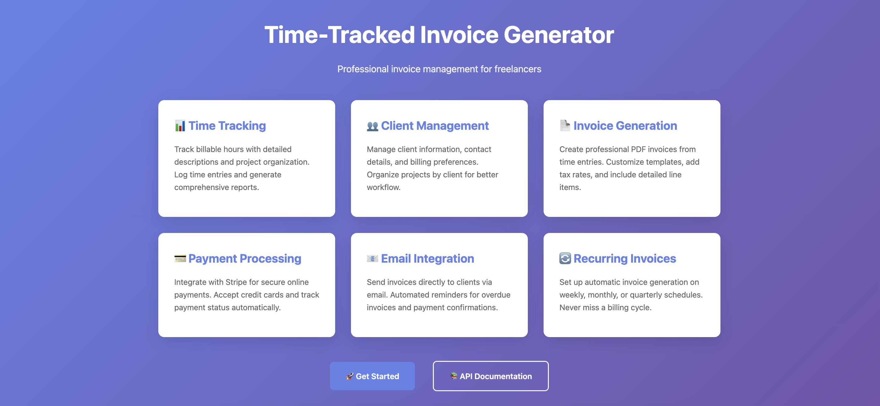 Time-Tracked Invoice Generator