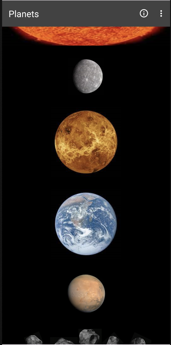 Planet API Mobile App